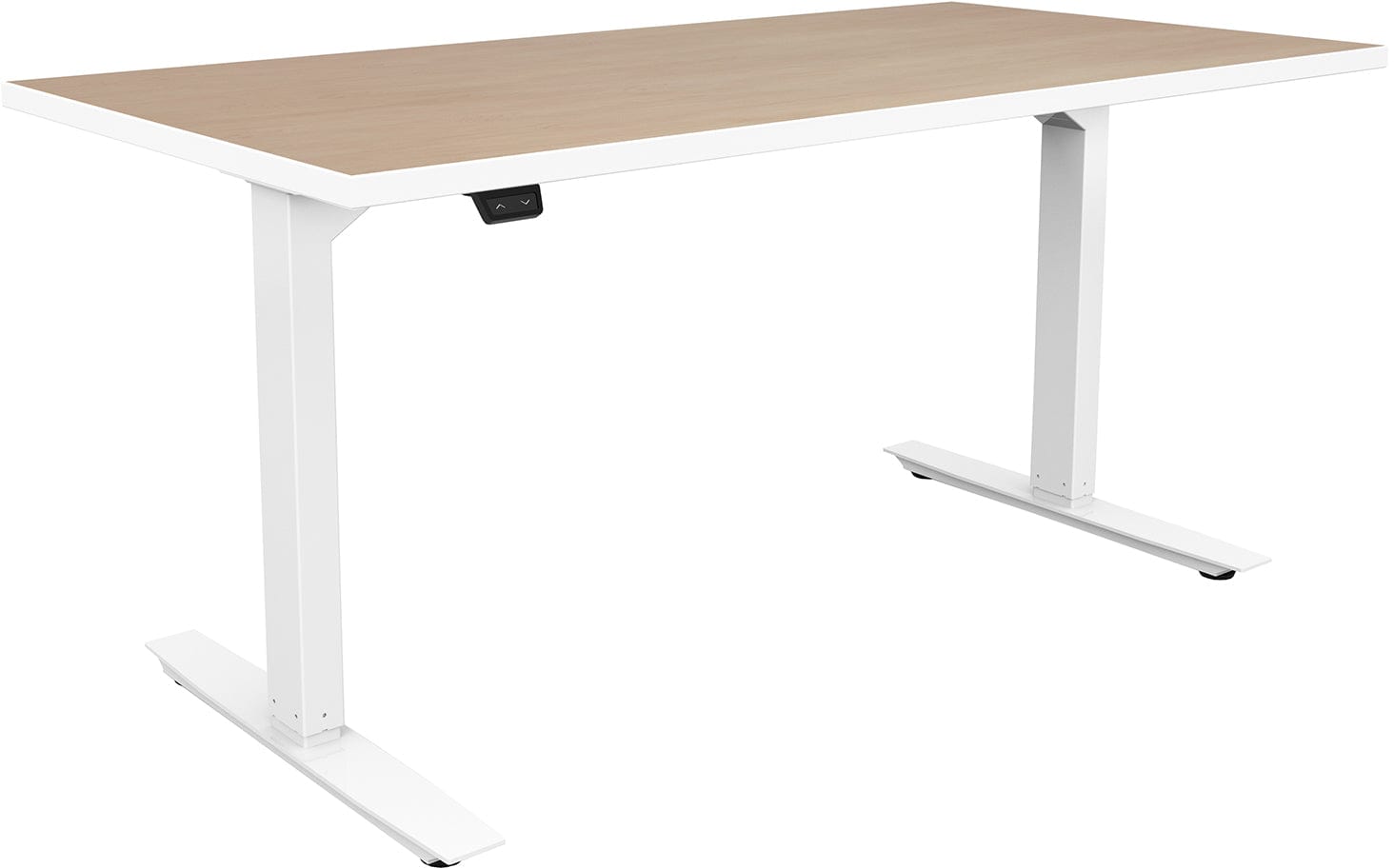 Safco ML Series Height Adjustable Desk 30x60 Inches - 2-Stage 2-Leg Base with Durable Laminate Top [ML223060] - Perfect for Home Office & Standing Workstations