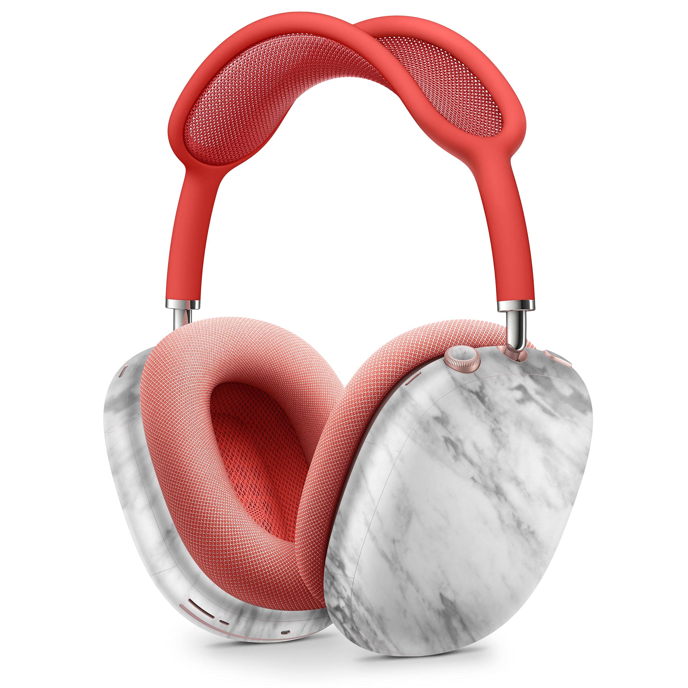 Premium Slate Marble Vinyl Skin Wrap - Full Body Protective Case Cover for Apple AirPods Pro Max | Decorative Sticker Decal | Wireless Bluetooth Headphone Accessory | Perfect for Travel, Work & Gym Use