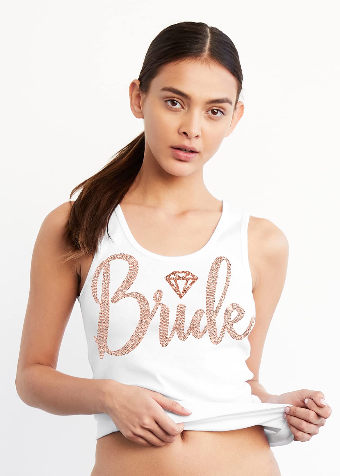 Sparkling Rhinestone Bridal Sash & Bachelorette Shirts for Bride, Bridesmaids & Maid of Honor - Perfect for Wedding Showers, Bachelorette Parties & Bride Squad Celebrations