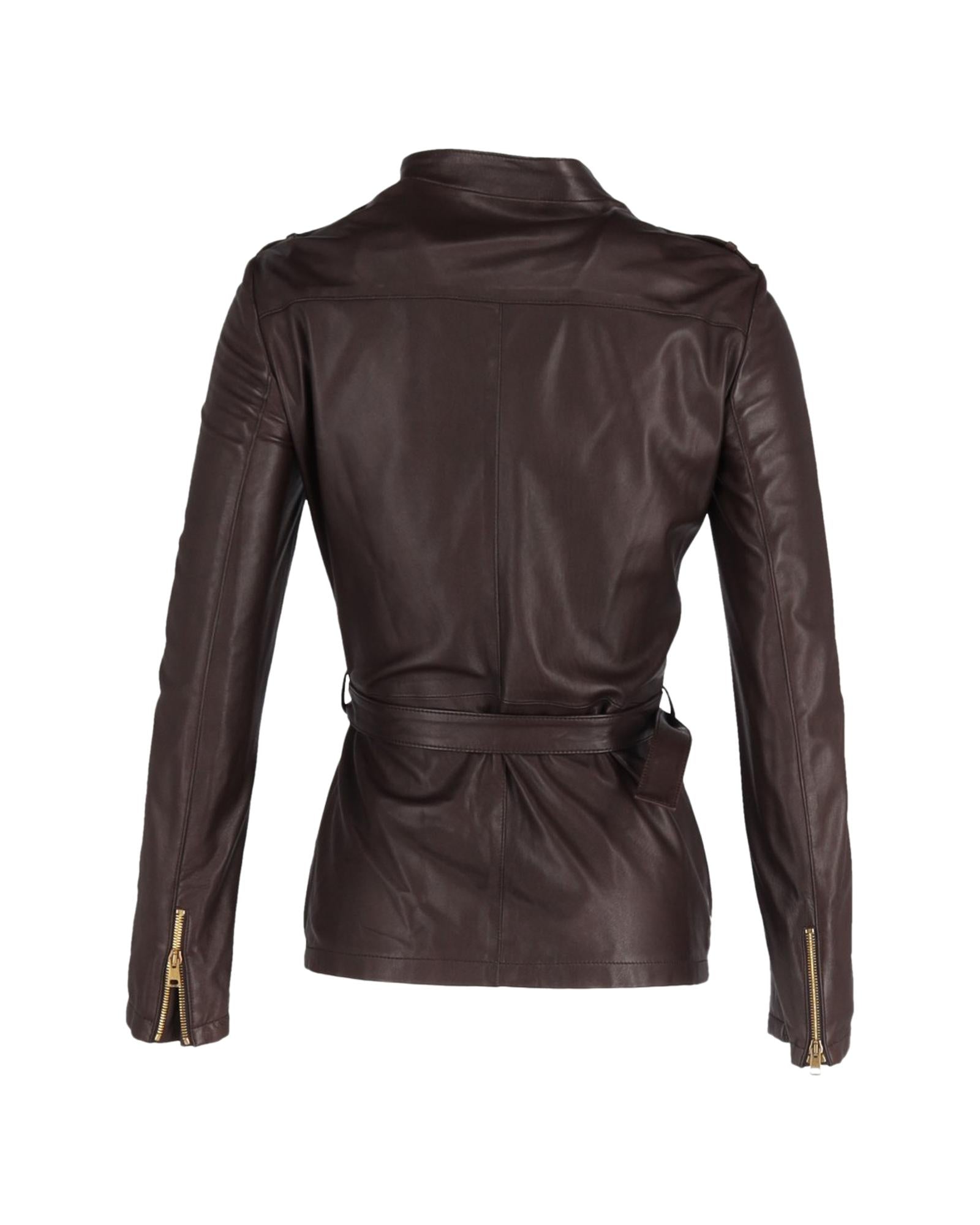 Premium Belted Lambskin Leather Jacket for Women - Stylish Outerwear for Fall & Winter Fashion | Perfect for Casual Outings, Date Nights & Office Wear