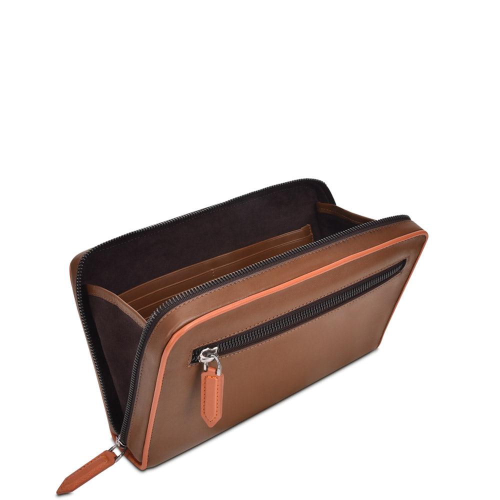 BO431AL Genuine Python Leather Wallet Clutch for Men & Women - Desert Brown Fashion Accessory for Parties, Travel & Everyday Use