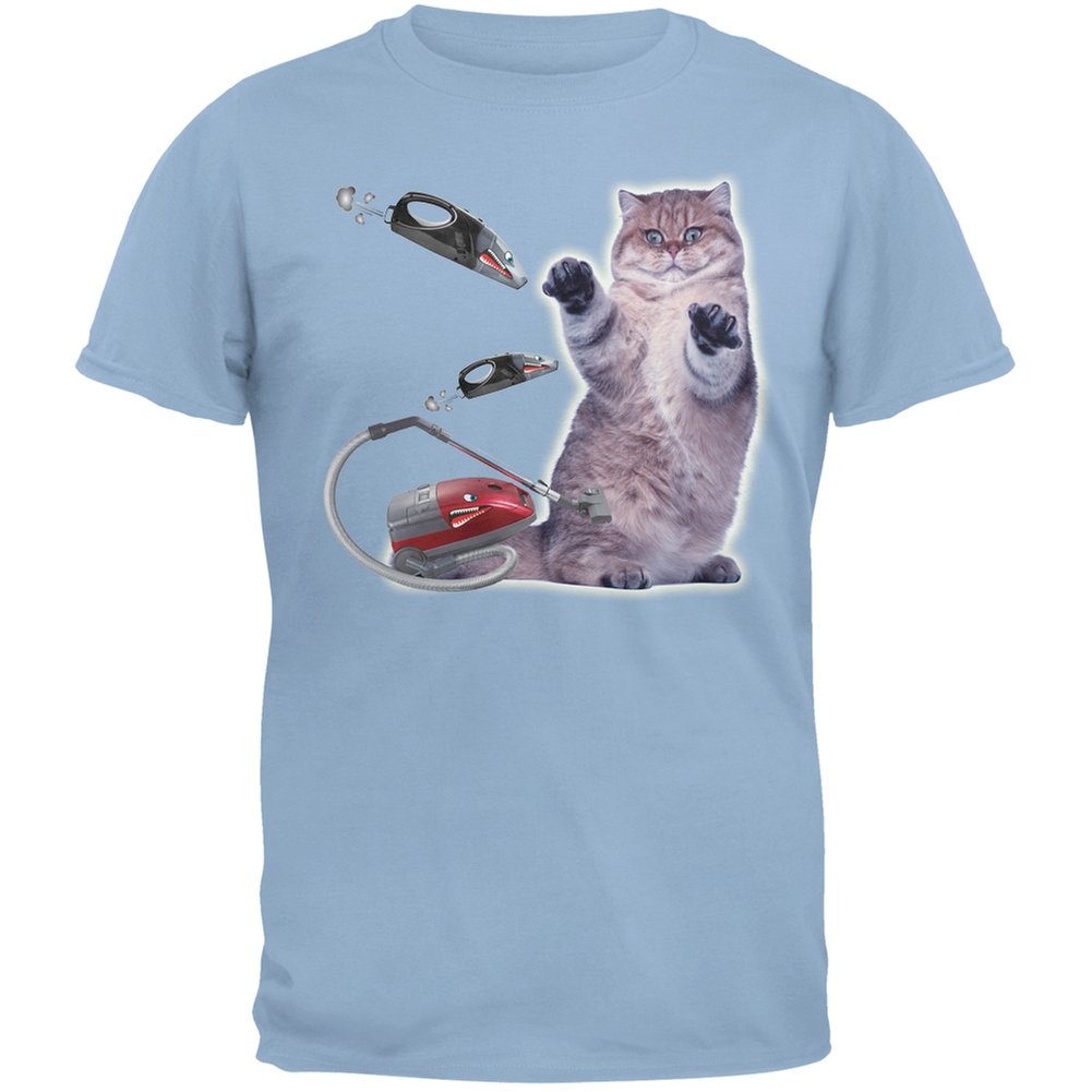 Galaxy Cat T-Shirt for Adults - Blue Space Design for Casual Wear