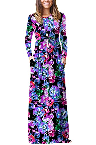 C-floral Purple Blue
