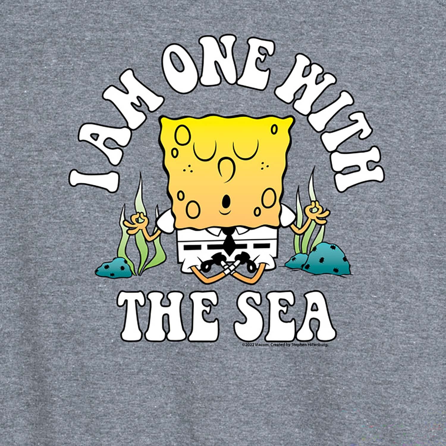 Spongebob Squarepants 'I'm One with The Sea' Women's Racerback Tank Top - Soft & Comfortable Hybrid Apparel - Perfect for Beach, Summer & Casual Wear