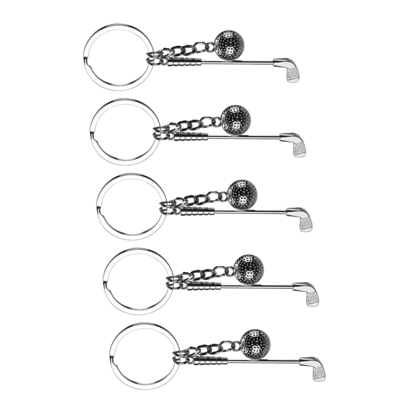 Gogogmee Golf Keychains - Sports Enthusiasts Keyring, Car Key Chain, Backpack Charm - Creative Keychains for Golf Lovers, Perfect for Gifts, Travel, and Everyday Use