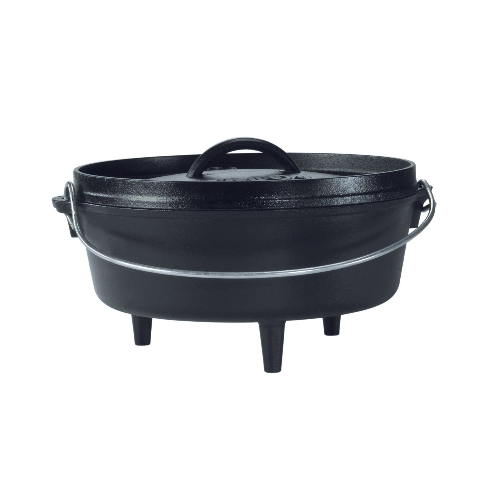 Cast Iron Camp Dutch Oven 3.7L (25cm) - Perfect for Outdoor Cooking, Camping, and Backyard BBQs