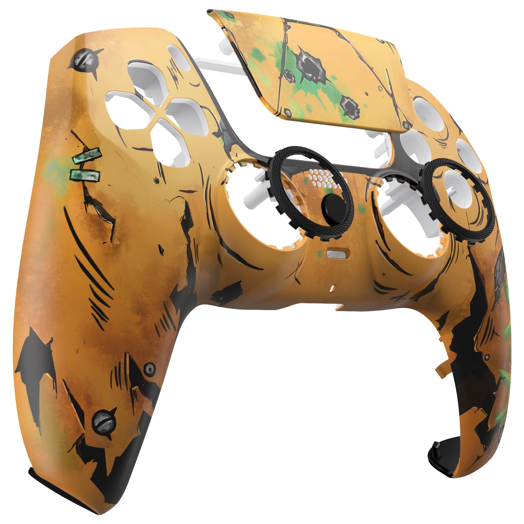 eXtremeRate LUNA Redesigned PS5 Controller Front Shell with Touchpad - Compatible with BDM 010/020/030/040/050 - Custom Replacement Part for Enhanced Gaming Experience