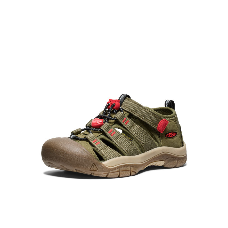 Newport H2 Sandals for Big Kids | Martini Olive & Aura Orange | Comfortable Beach & Pool Slides for Boys & Girls