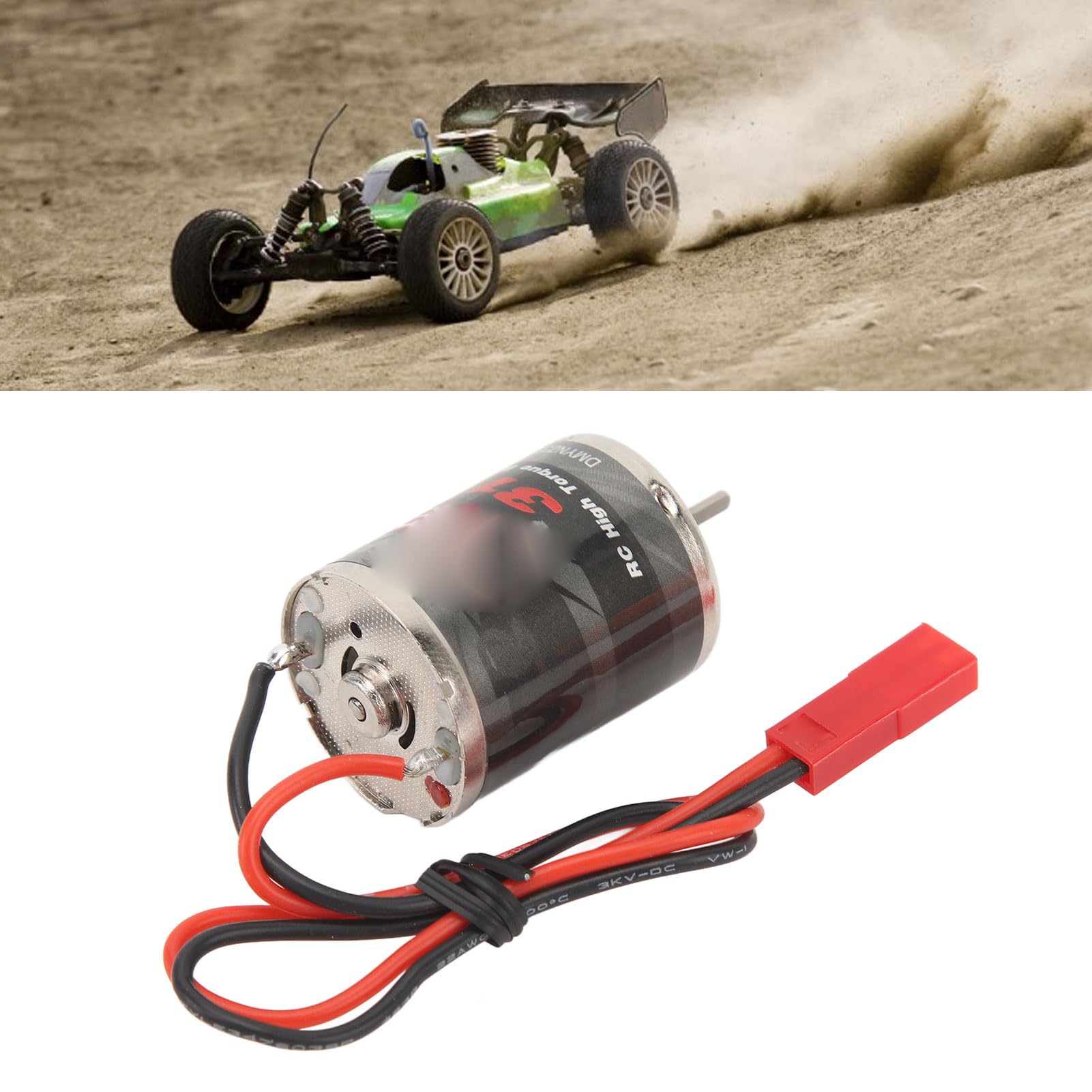 ASixxSix High Torque 370 Brushed RC Electric Motor - 31T, 30,000 RPM, Speed Control for RC Boats, Airplanes, Toys & Models | Perfect for Hobbyists, DIY Projects & Remote Control Vehicle Enthusiasts