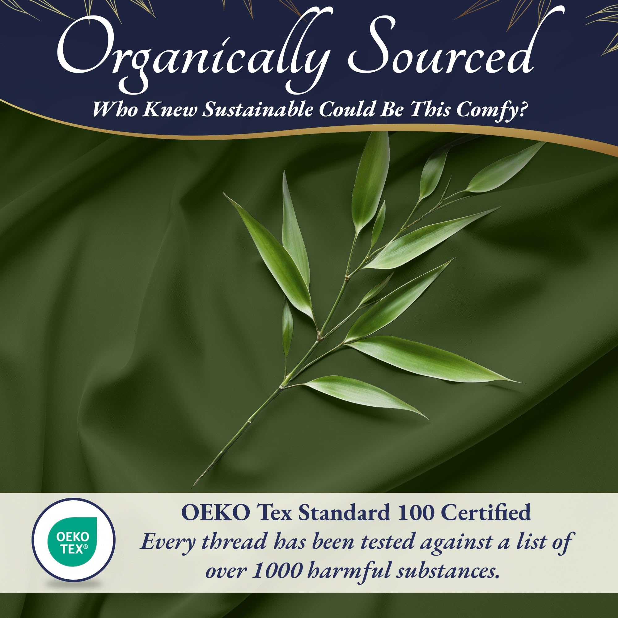 DECOLURE 100% Organic Bamboo Viscose Twin Sheet Set - 3-Piece Ultra Soft & Cooling Bed Sheets with 17