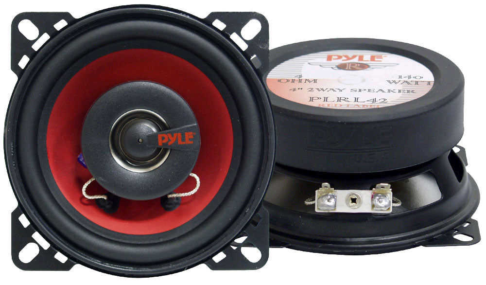 4'' 140 Watt Two-Way Car Speakers - High Power Coaxial Audio for Clear Sound | Perfect for Car Audio Upgrades, Home Theater & Marine Use