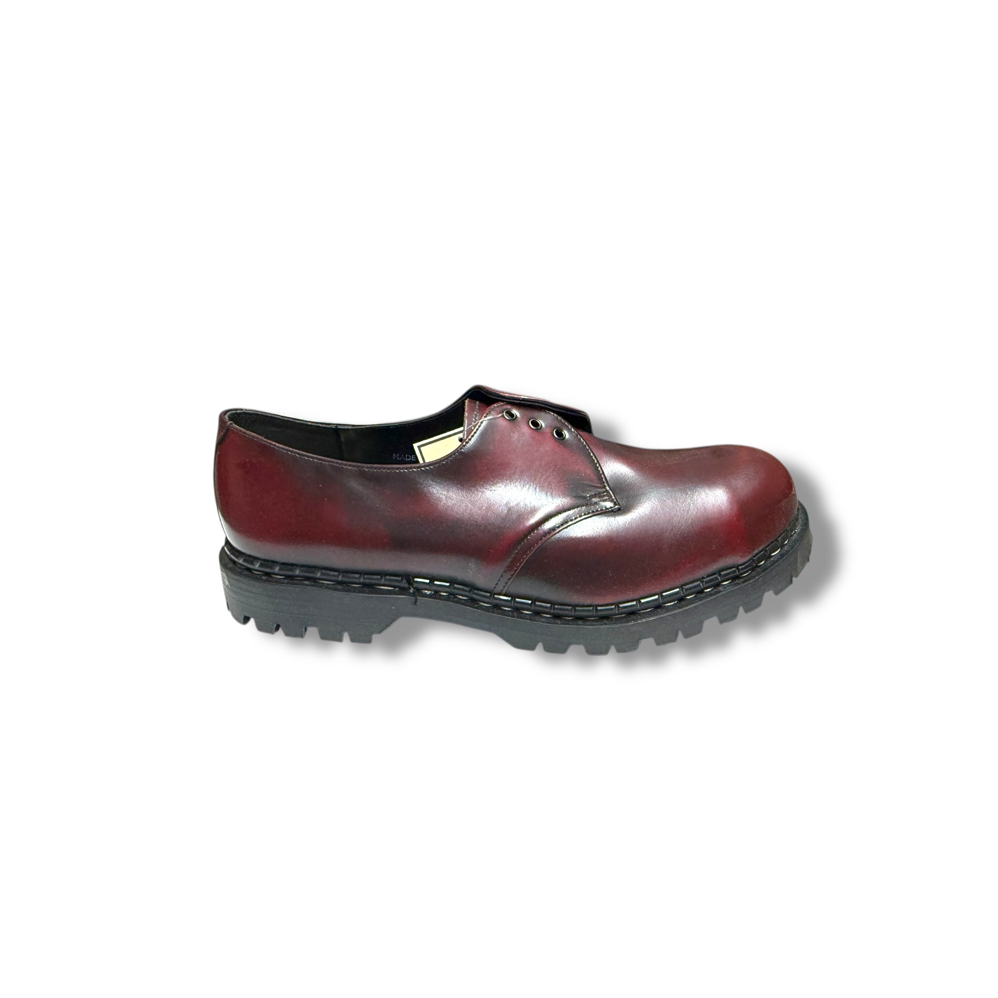 Gripfast Burgundy Leather Steel Toe Work Boots - Durable Safety Shoes for Construction, Warehouse & Industrial Work