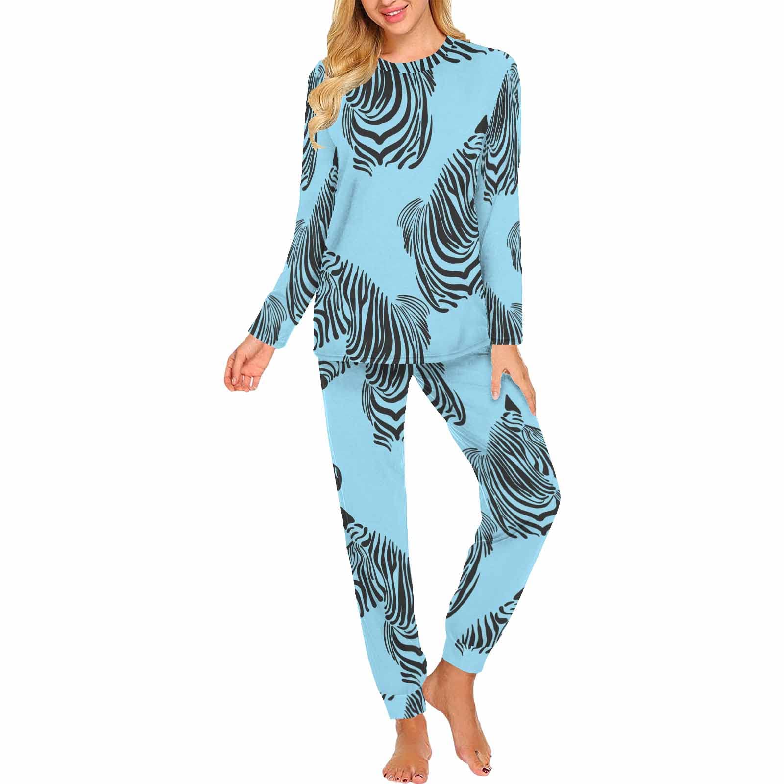 InterestPrint Women's Soft Sleepwear Set - Unicorn on Pink Background 2-Piece Pajama Lounge Set with Pants for Comfortable Nightwear | Perfect for Sleeping, Lounging & Gift Giving