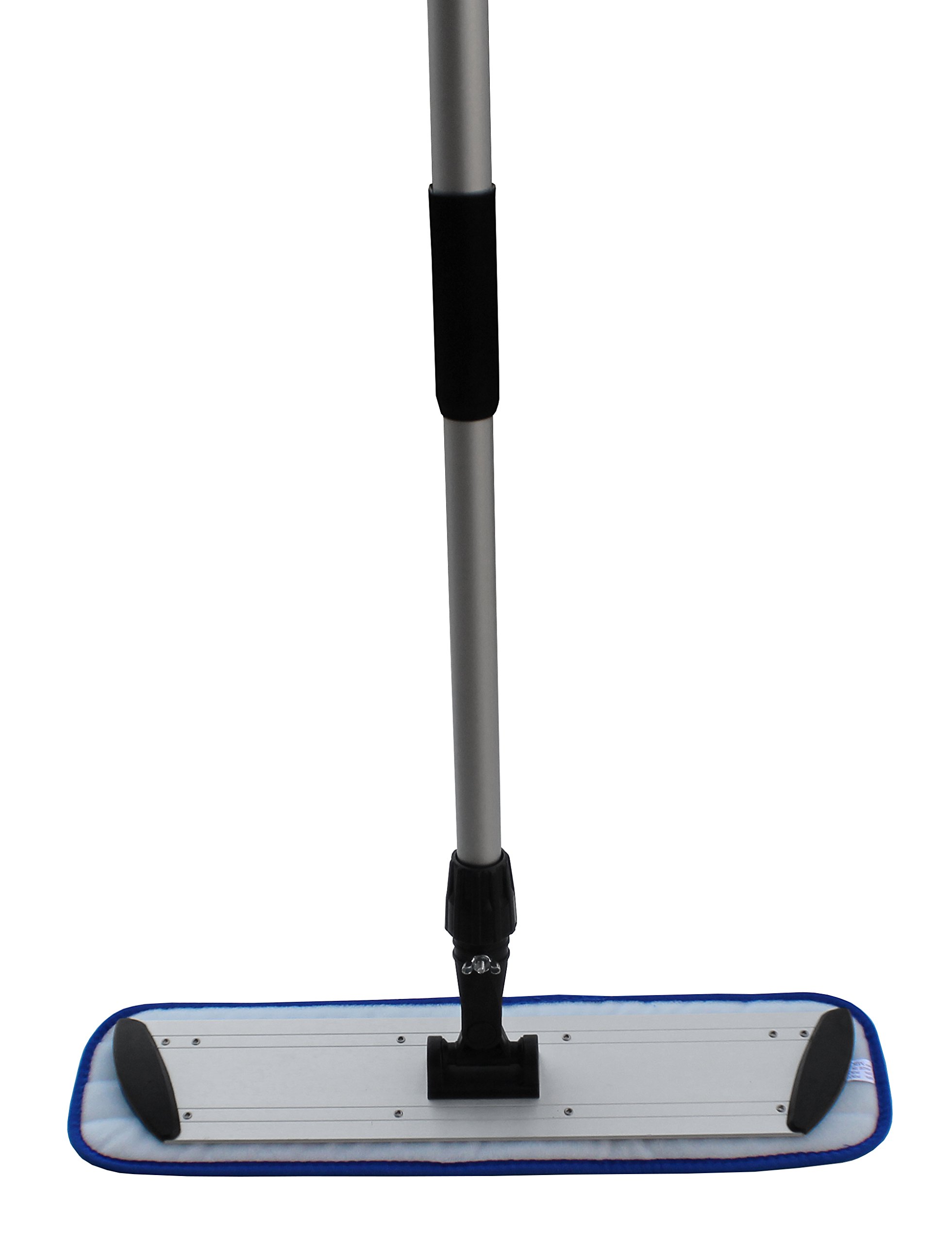 Ultimate Microfiber Mop Kit - 24 Inch Heavy Duty Floor Cleaning System with Washable Pads (Blue) - Perfect for Hardwood, Tile & Laminate Floors in Homes & Offices