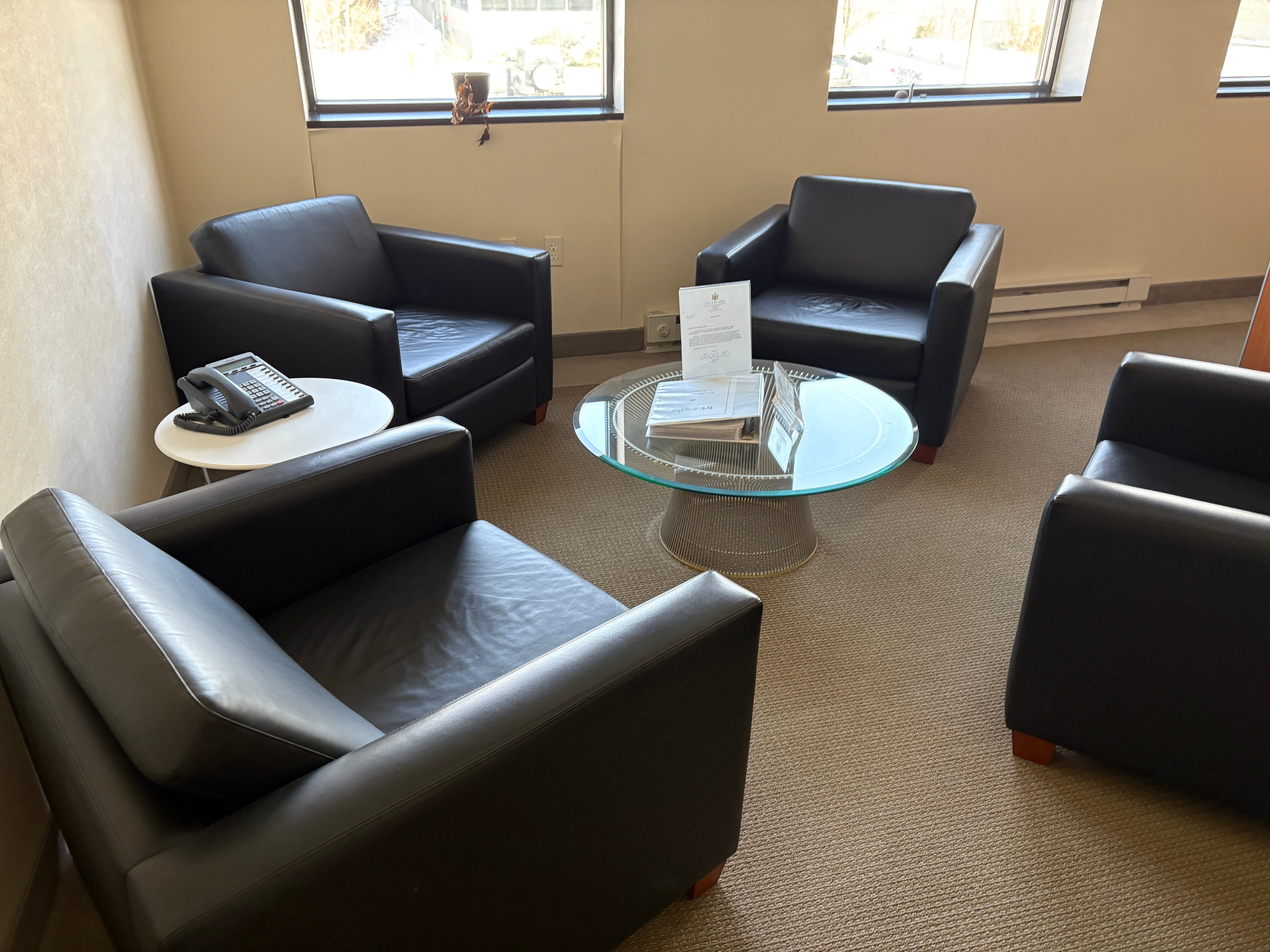 Premium Used Reception Suite Furniture Set - Office Lobby Sofa & Chairs for Waiting Areas | Perfect for Corporate Offices, Hotels, and Medical Clinics