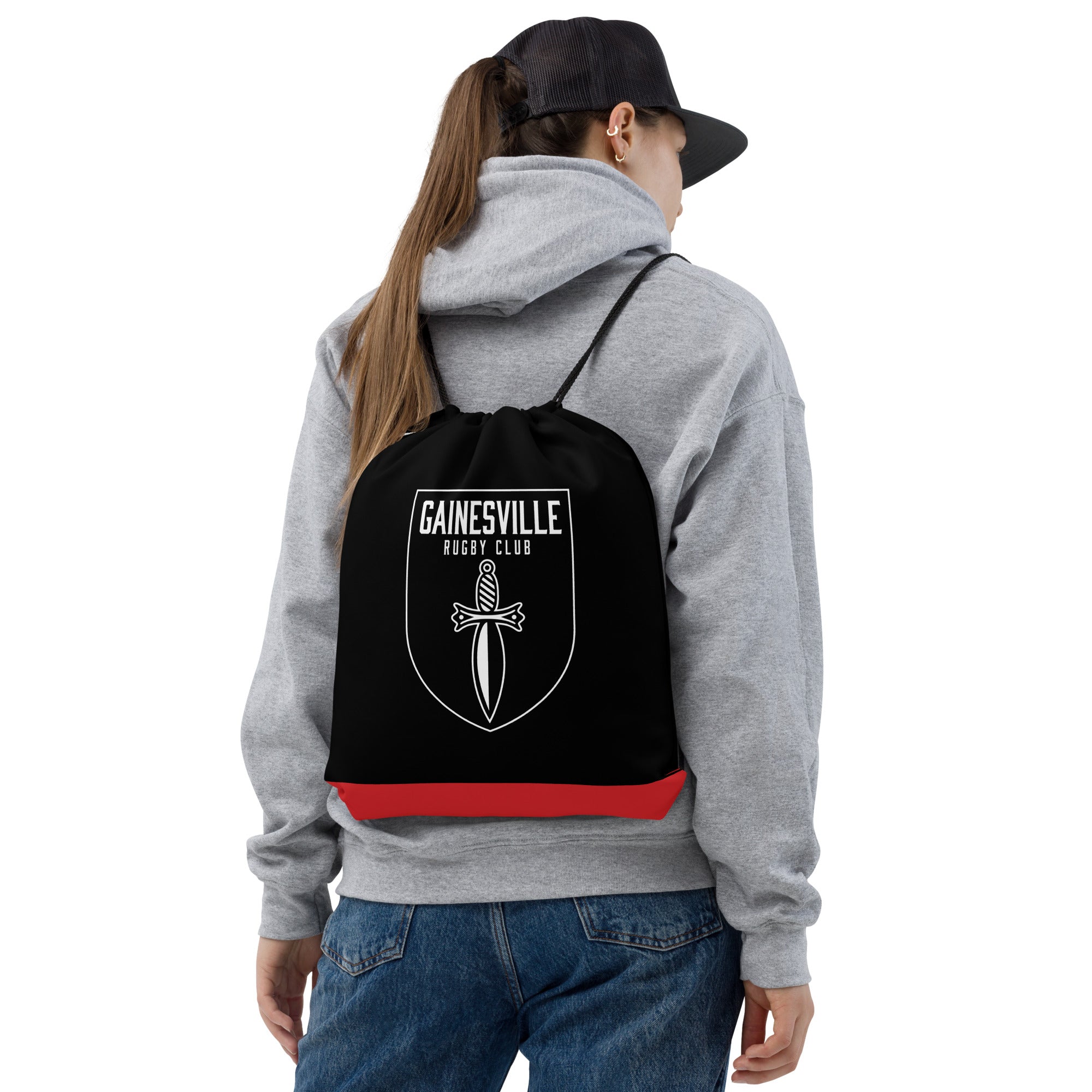 Gainesville Spartans RFC Drawstring Bag - Durable Sports Backpack for Rugby Training, Gym & Travel - Perfect for Team Gear & Equipment Storage