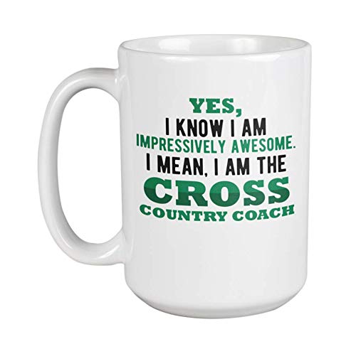 Best Cross Country Running Coach Gift - 15oz Inspirational Coffee & Tea Mug for Runners & Athletes - Perfect for Training Motivation, Race Day & Post-Workout Recovery