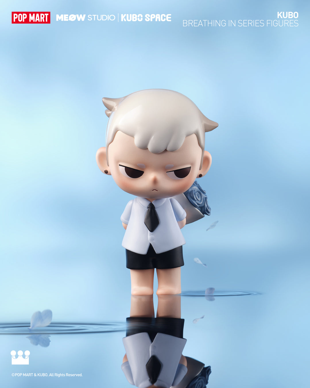 POP MART KUBO Breathing In Series Collectible Figures - Cute Anime Character Display for Home, Office & Gift Giving