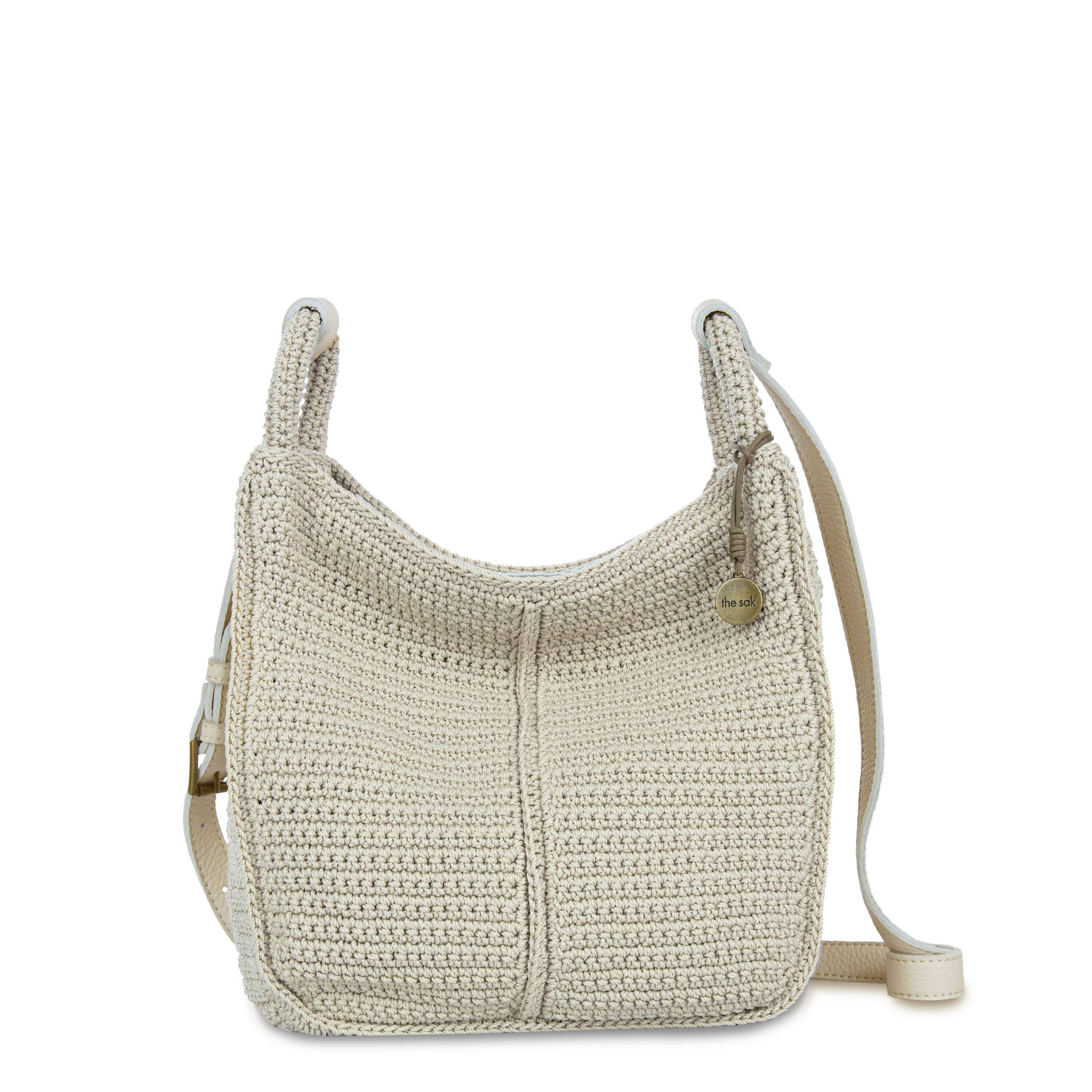 Handmade Los Feliz Crochet Crossbody Bag in Ecru - Stylish Boho Purse for Women, Perfect for Travel, Shopping & Everyday Use