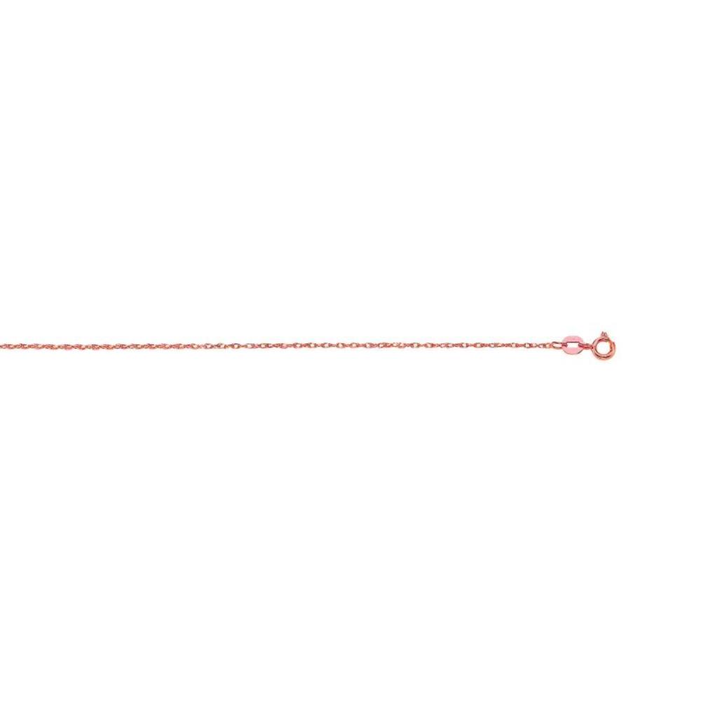 14K Gold .85mm Machine Rope Chain Necklace - Durable Carded Jewelry for Women & Men - Perfect for Everyday Wear, Gifts & Special Occasions