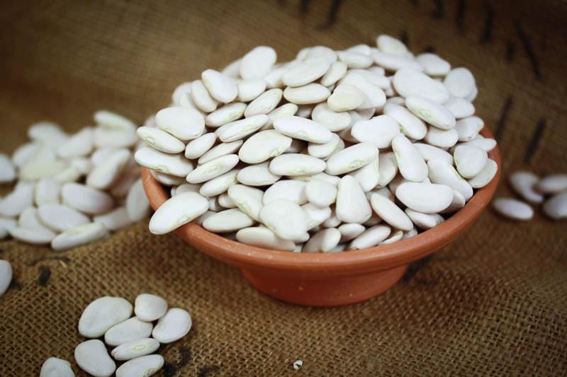 Rancho Gordo Large Lima White Beans 1 lb | Premium Dried Beans for Soups, Stews & Healthy Meals | Perfect for Slow Cooking & Vegan Recipes