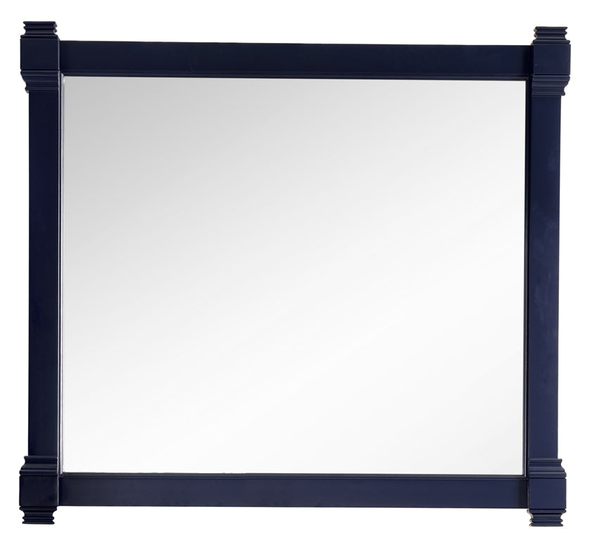 Brittany 43-Inch Round Wall Mirror in Victory Blue - Perfect for Living Room, Bedroom, or Entryway Decor