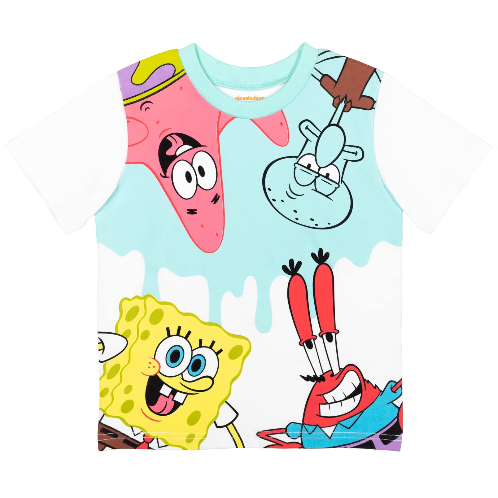 SpongeBob SquarePants Patrick & Squidward 2-Pack Kids T-Shirts - Infant to Big Kid Sizes | Cartoon Character Tees for Boys & Girls