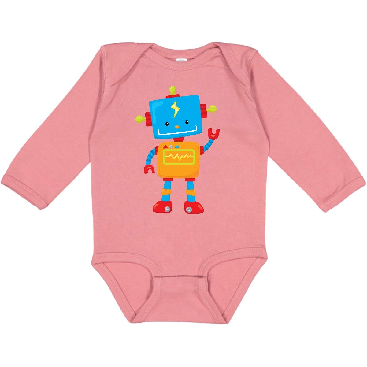 Inktastic Toy Robot Long Sleeve Baby Bodysuit - Cute Infant Romper for Boys & Girls - Perfect for Playtime, Photo Shoots & Everyday Wear
