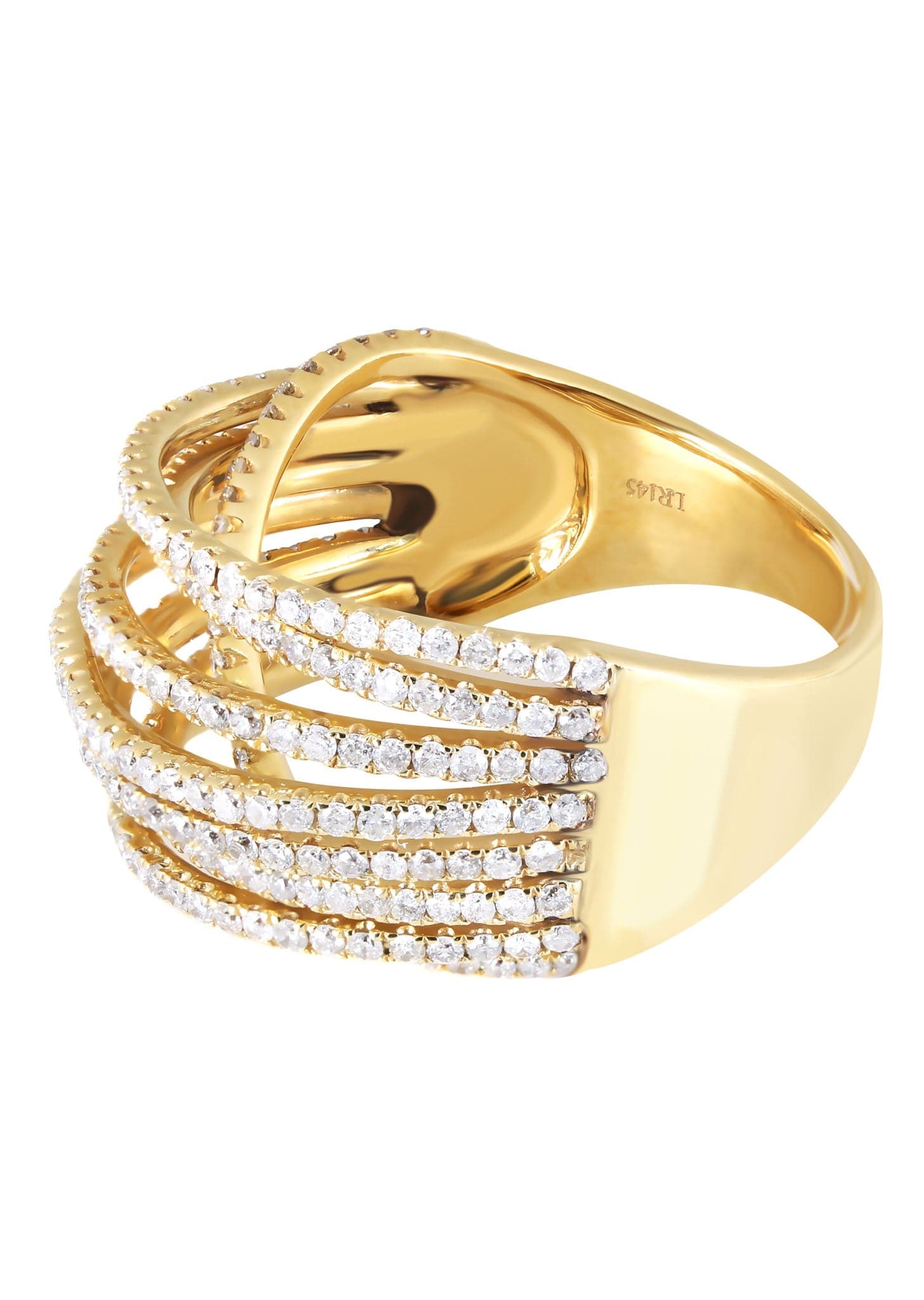 14K White Gold Ladies Diamond Cocktail Ring - 1.37 Carats Total Weight - 6.47 Grams - Perfect for Evening Parties, Weddings & Special Occasions