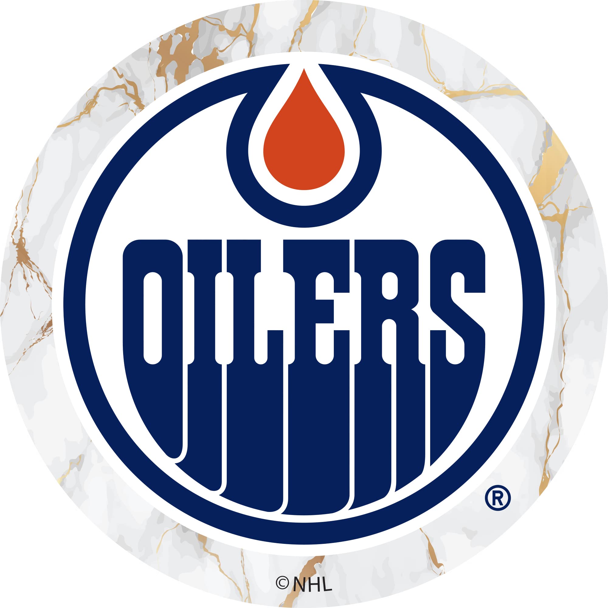 NHL Team Logo PopSocket PopGrip with White Marble Design - Swappable Phone Grip & Stand for iPhone, Samsung - Perfect for Game Day, Commuting & Hands-Free Viewing