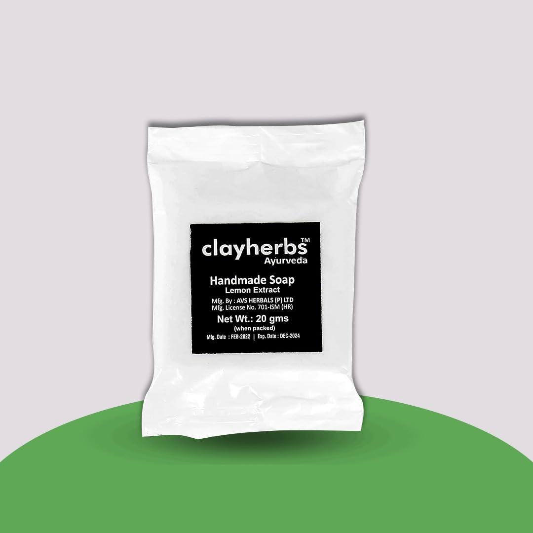 Clayherbs 20g Travel Size Soap Bars (250 Pack) - Mini Lemon Scented Cleansing Soaps for Hotels, Airbnb & Guest Bathrooms | Bulk Toiletries & Bath Amenities | Perfect for Travel, Hospitality & Vacation Rentals