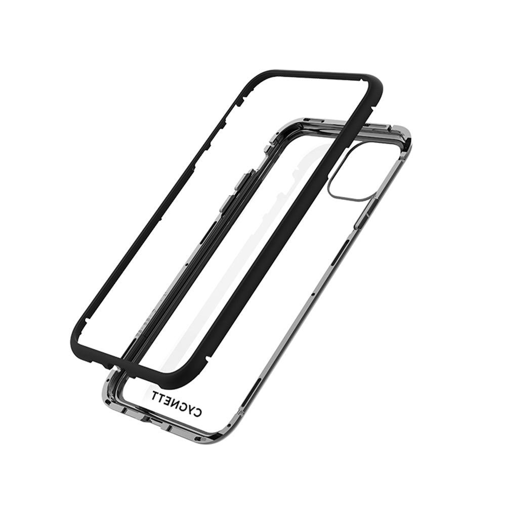 Magnetic Glass Case for iPhone 12 & 12 Pro - Ultra Slim Protective Cover with Strong Magnet for Secure Fit - Perfect for Work, Travel & Everyday Use
