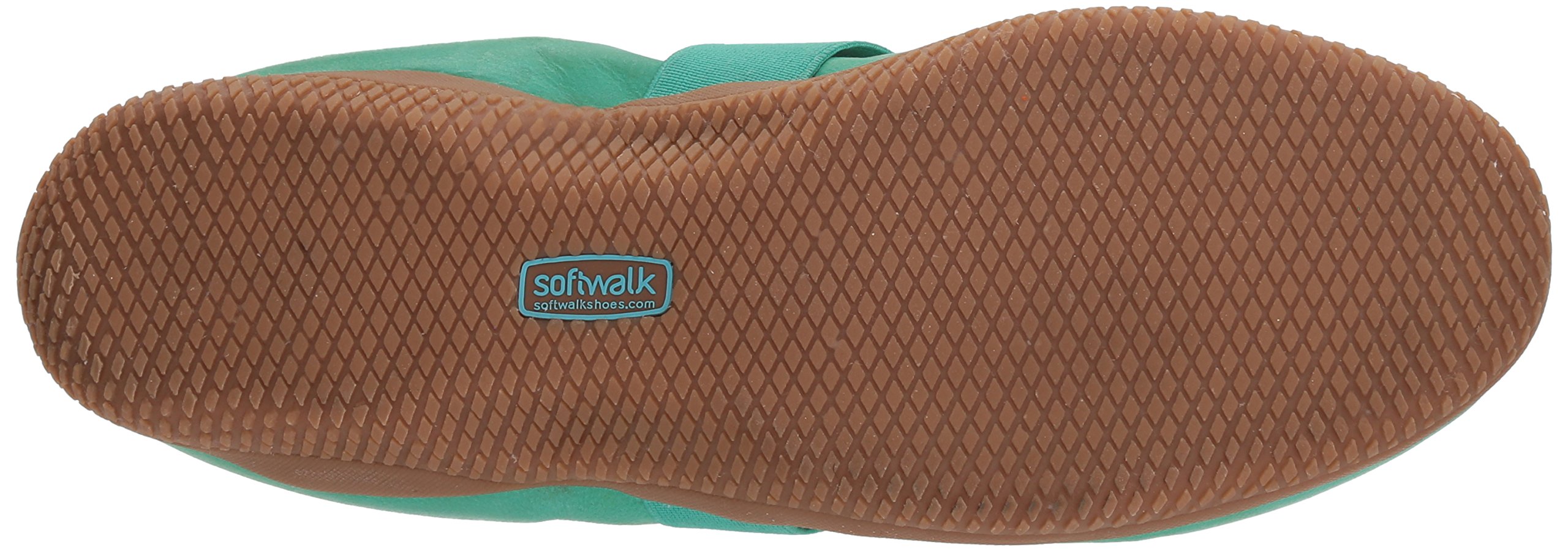 SoftWalk Women's High Point Comfortable Leather Walking Shoes - Jade Green, Size 6.5 N (AA) - Perfect for Casual Wear, Office & Daily Walking