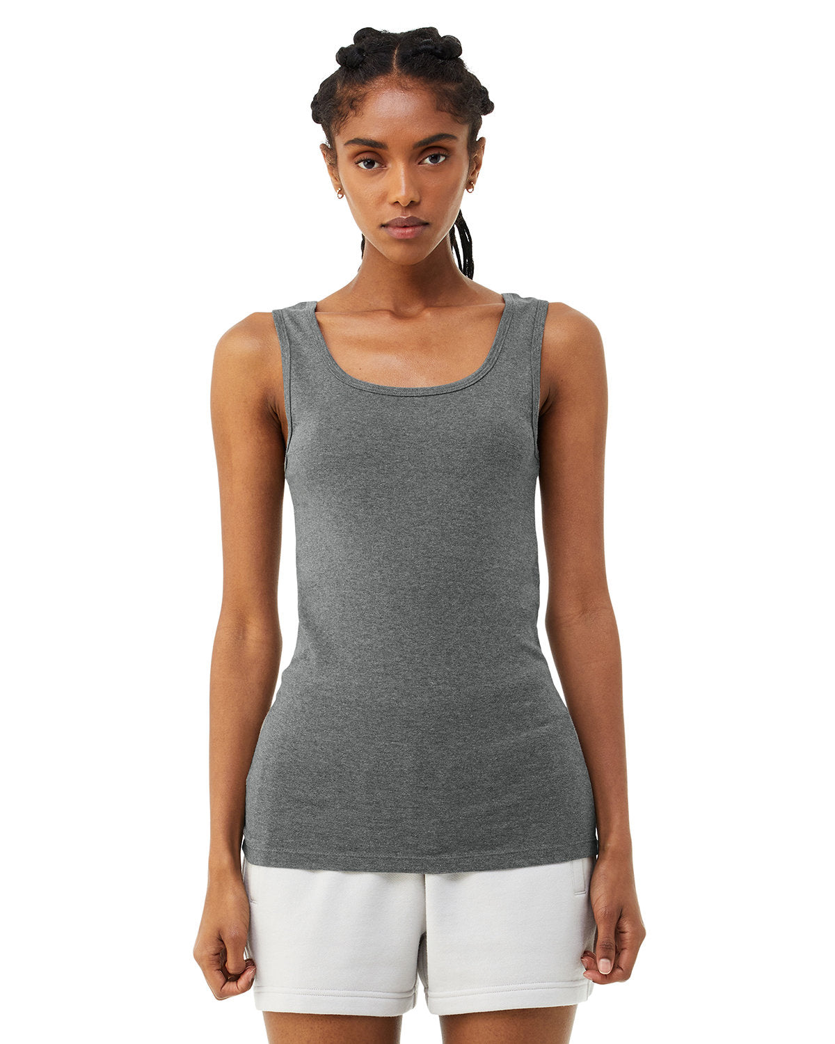 Bella + Canvas 1081 Women's Micro Ribbed Tank Top - Soft Stretchy Slim Fit Camisole for Layering, Yoga & Casual Wear