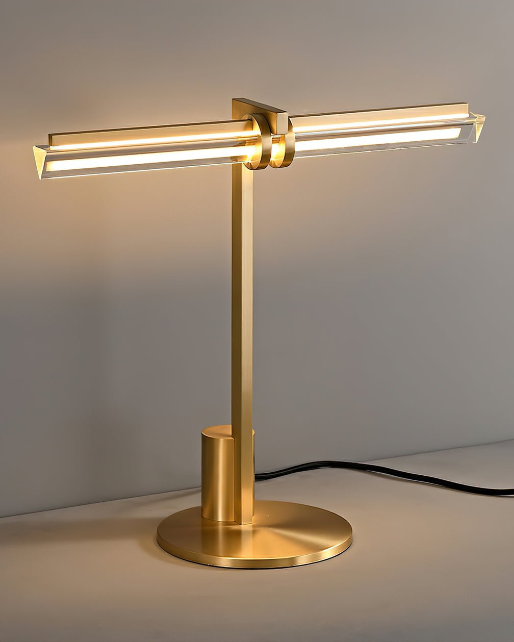 Modern Reed Table Lamp - Adjustable Brightness LED Desk Light for Home Office, Bedroom & Study - Perfect for Reading, Working & Relaxing