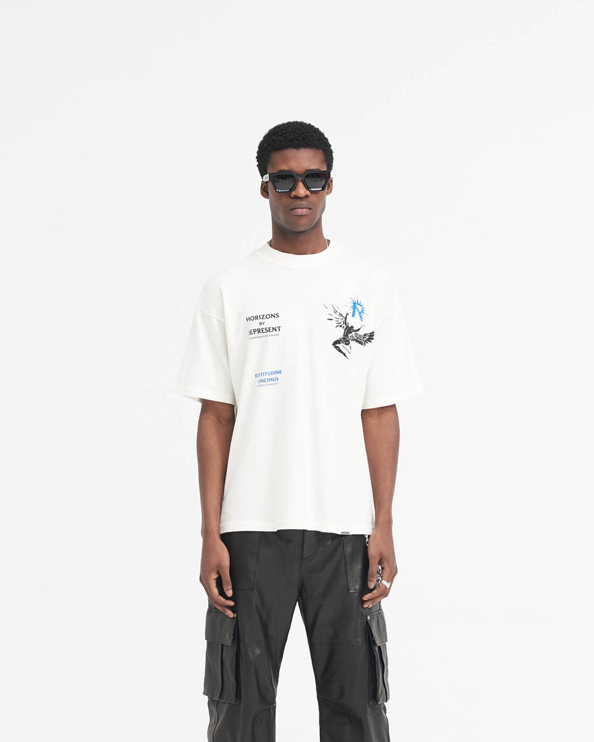 Icarus Graphic T-Shirt - Flat White | Stylish Casual Wear for Men & Women | Perfect for Everyday Outfits, Streetwear, and Lounge