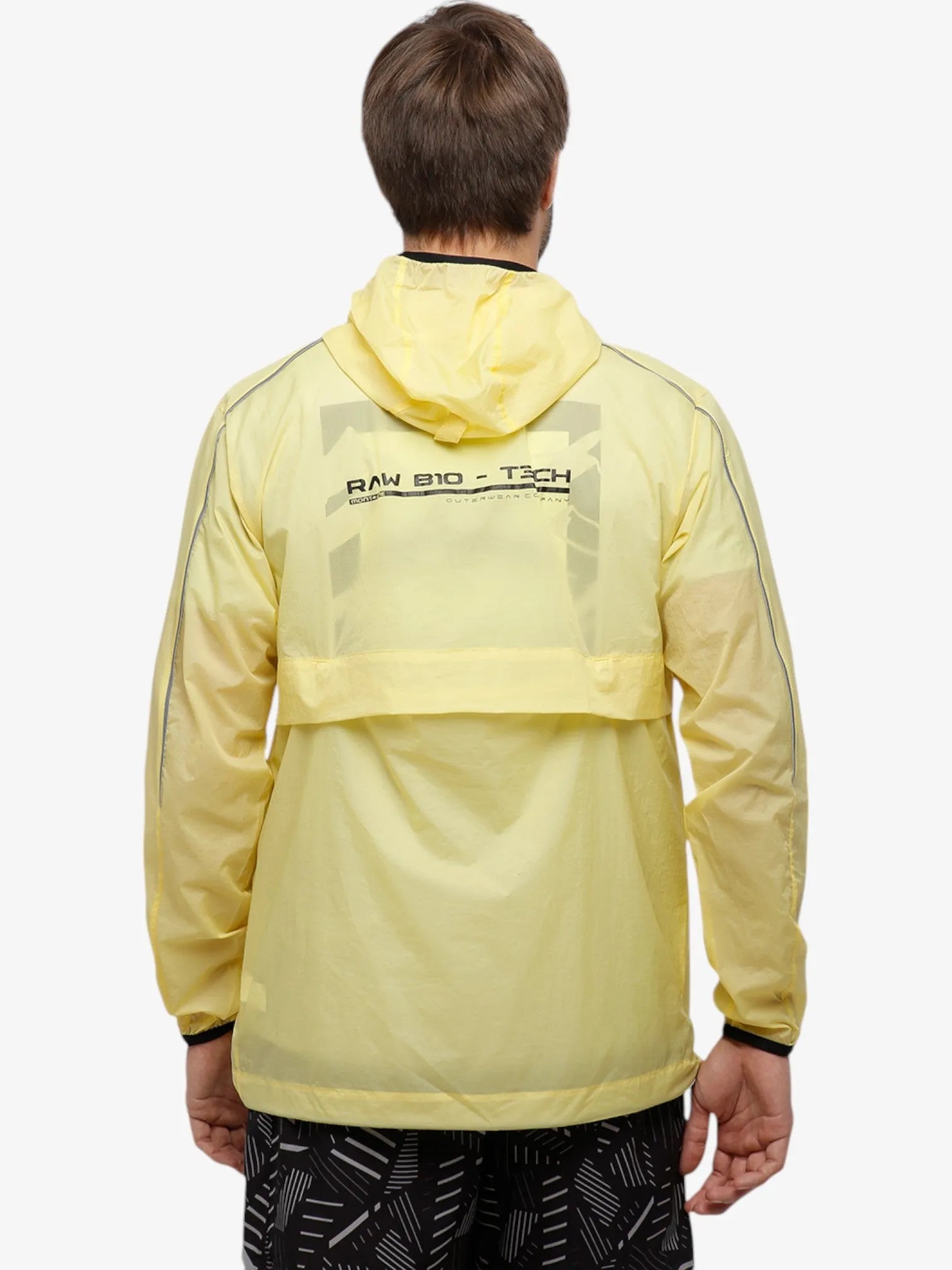 Unisex Alfa Pro Mountain Anorak Jacket in Yellow - Waterproof & Windproof for Hiking, Camping & Outdoor Adventures