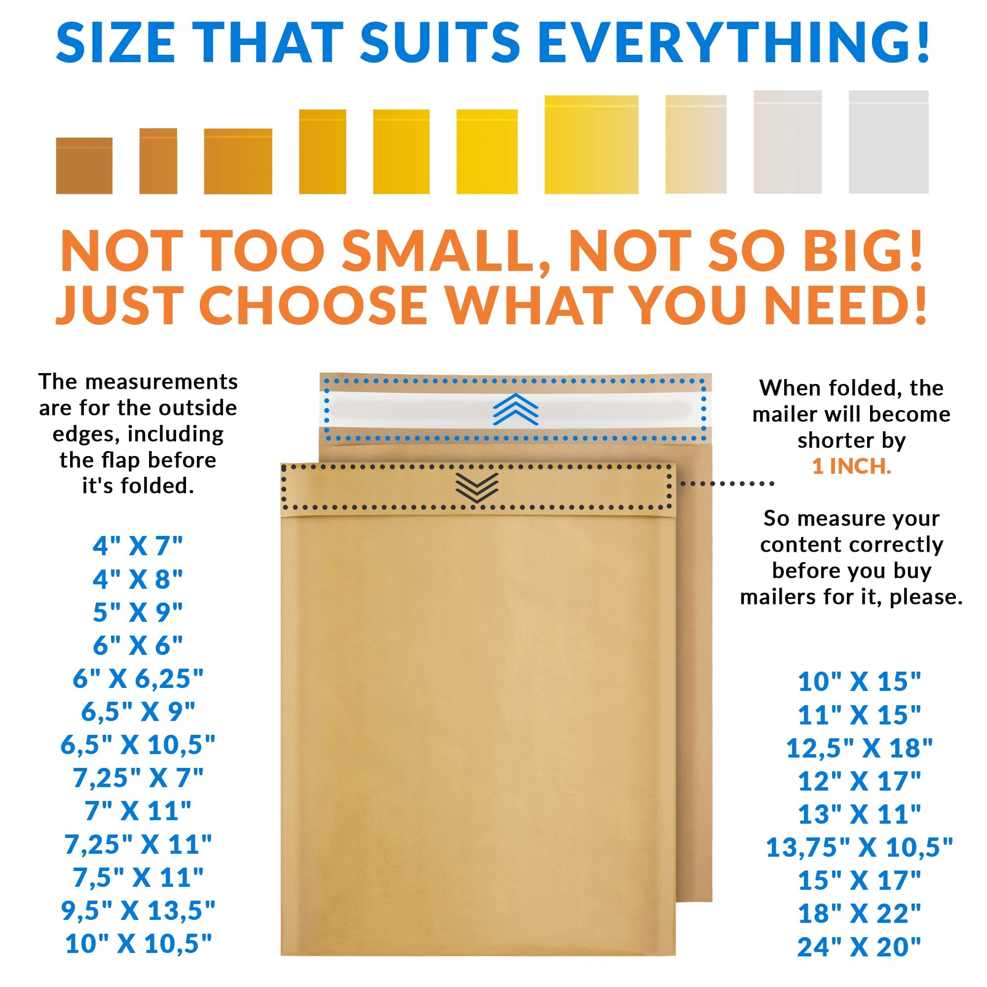 ABC 7.25x11 Inch Brown Kraft Bubble Mailer Envelopes - 200 Pack Water-Resistant Self Seal Padded Mailing Envelopes for Jewelry, Cosmetics, Small Gifts & Ecommerce Shipping - Perfect for Online Sellers, Small Businesses & Home Shipping Needs