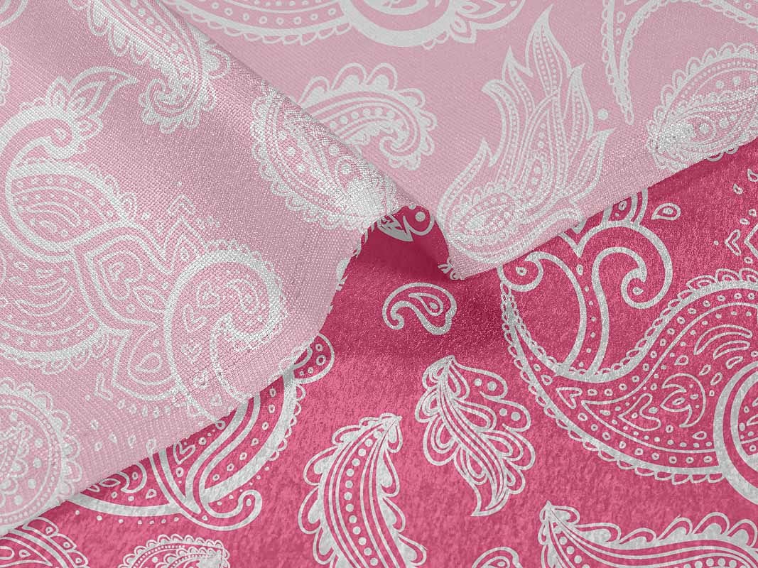 oneOone Velvet Fuchsia Pink Fabric Block Dress Material - 58 Inch Wide Print Fabric by The Yard | Perfect for DIY Dresses, Home Decor & Craft Projects
