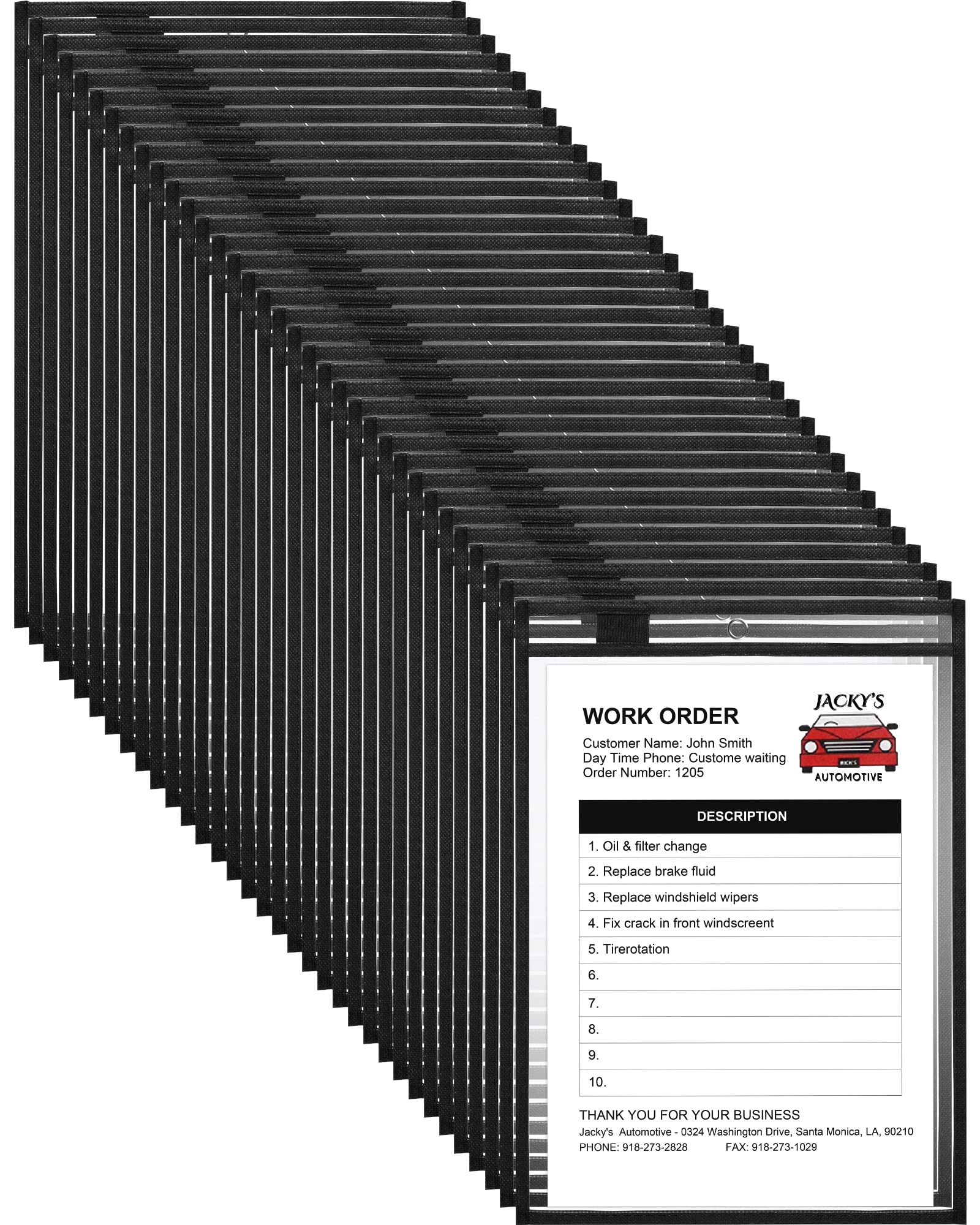 Nezyo 50 Pack Dry Erase Pockets - 14