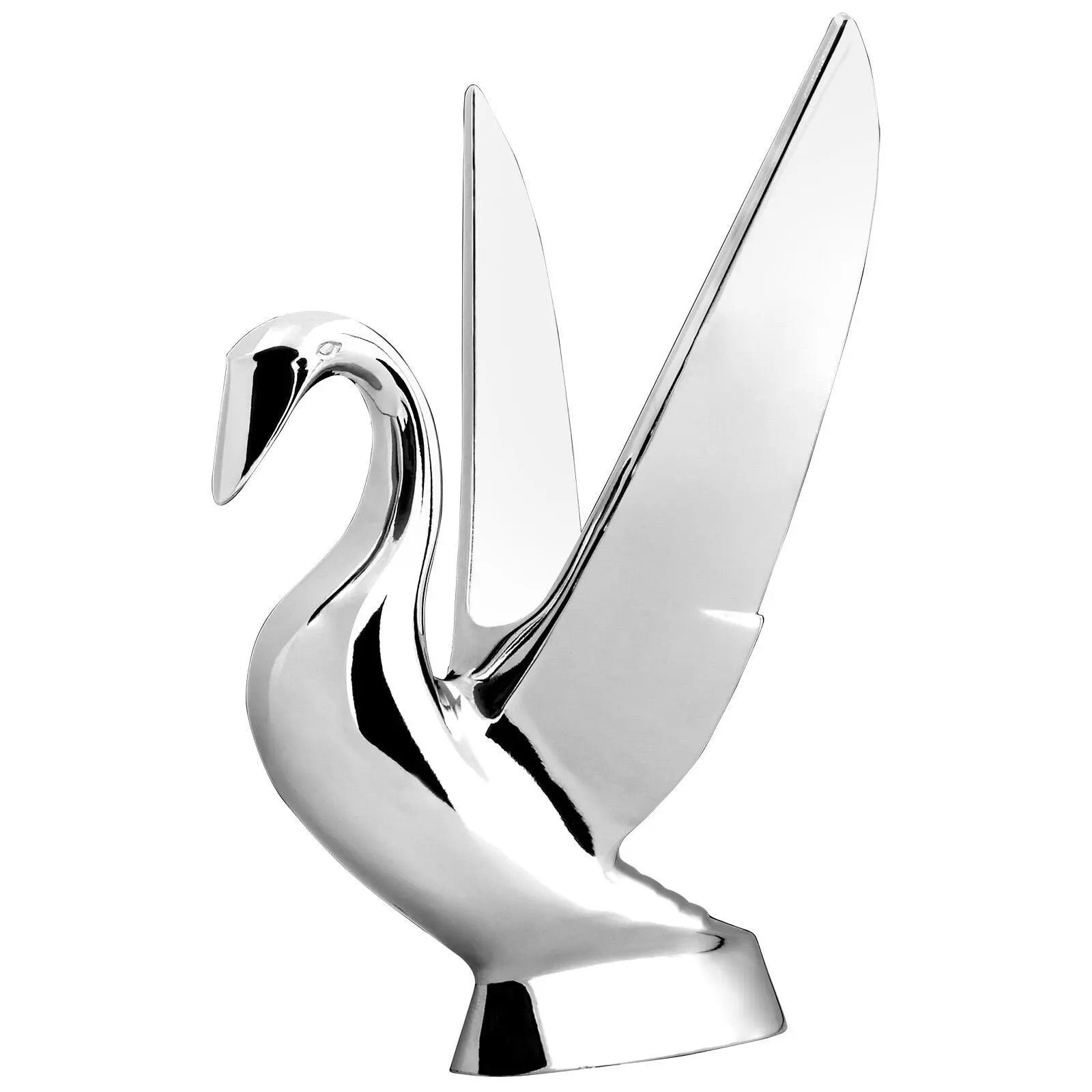 Vintage Chrome Deluxe Swan Car Hood Ornament - Classic Elegant Decoration for Antique & Custom Vehicles - Perfect for Car Shows, Restorations & Gifts