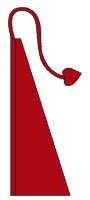 Windtail Swooper Flag - Wine Red Outdoor Decorative Flag for Garden, Yard & Patio - Perfect for American Homes, Sports Events & Seasonal Decor