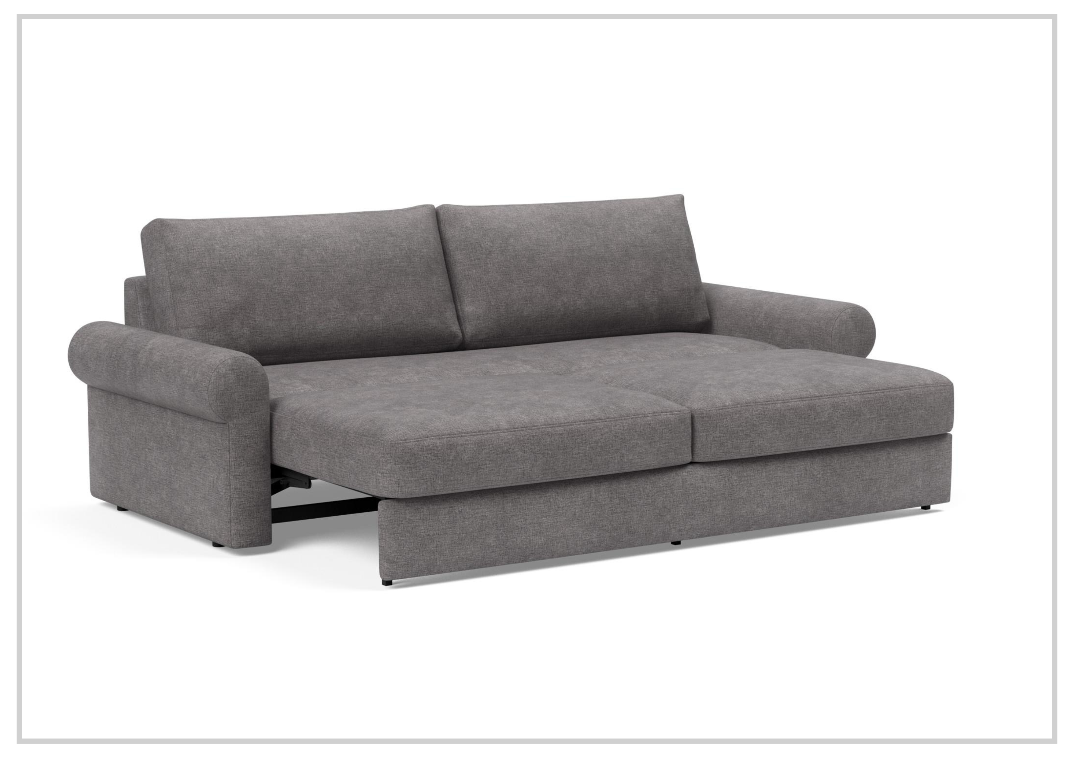 Innovation Living Vilander Full-Size Fabric Sofa Bed - Convertible Sleeper Sofa for Small Spaces, Guest Room & Apartment Living | Comfortable Modern Futon with Storage