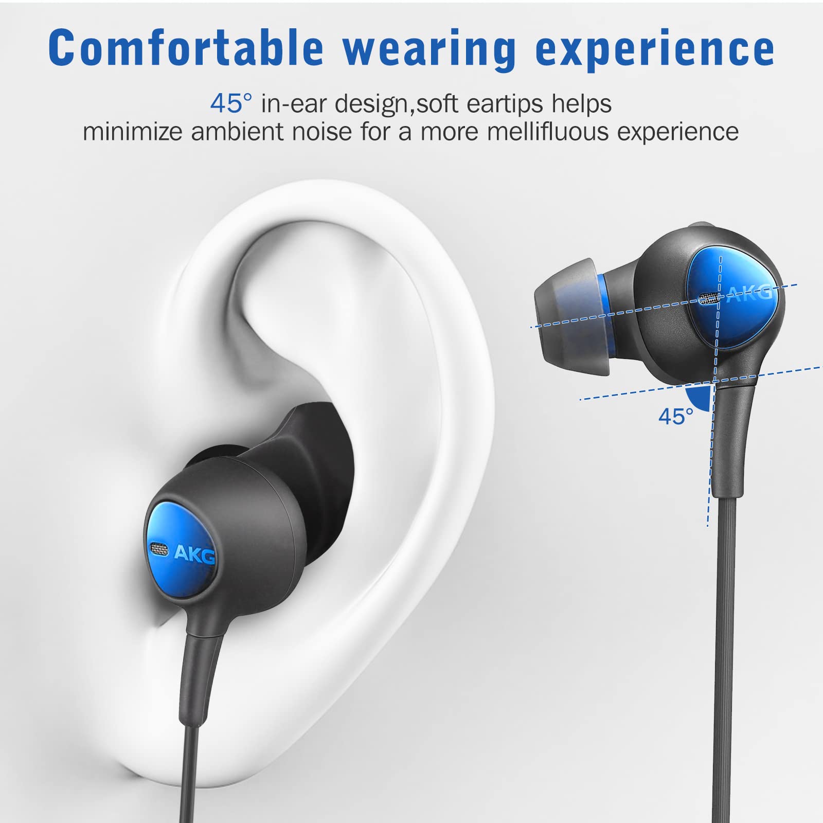UrbanX M230 USB C Headphones - Hi-Fi Digital DAC Stereo Earbuds with Bass Boost & Noise Isolation, Built-in Mic & Remote Control - Compatible with Oppo Reno6 Pro 5G (Snapdragon) & Most USB-C Devices | Perfect for Gaming, Travel & Work Calls