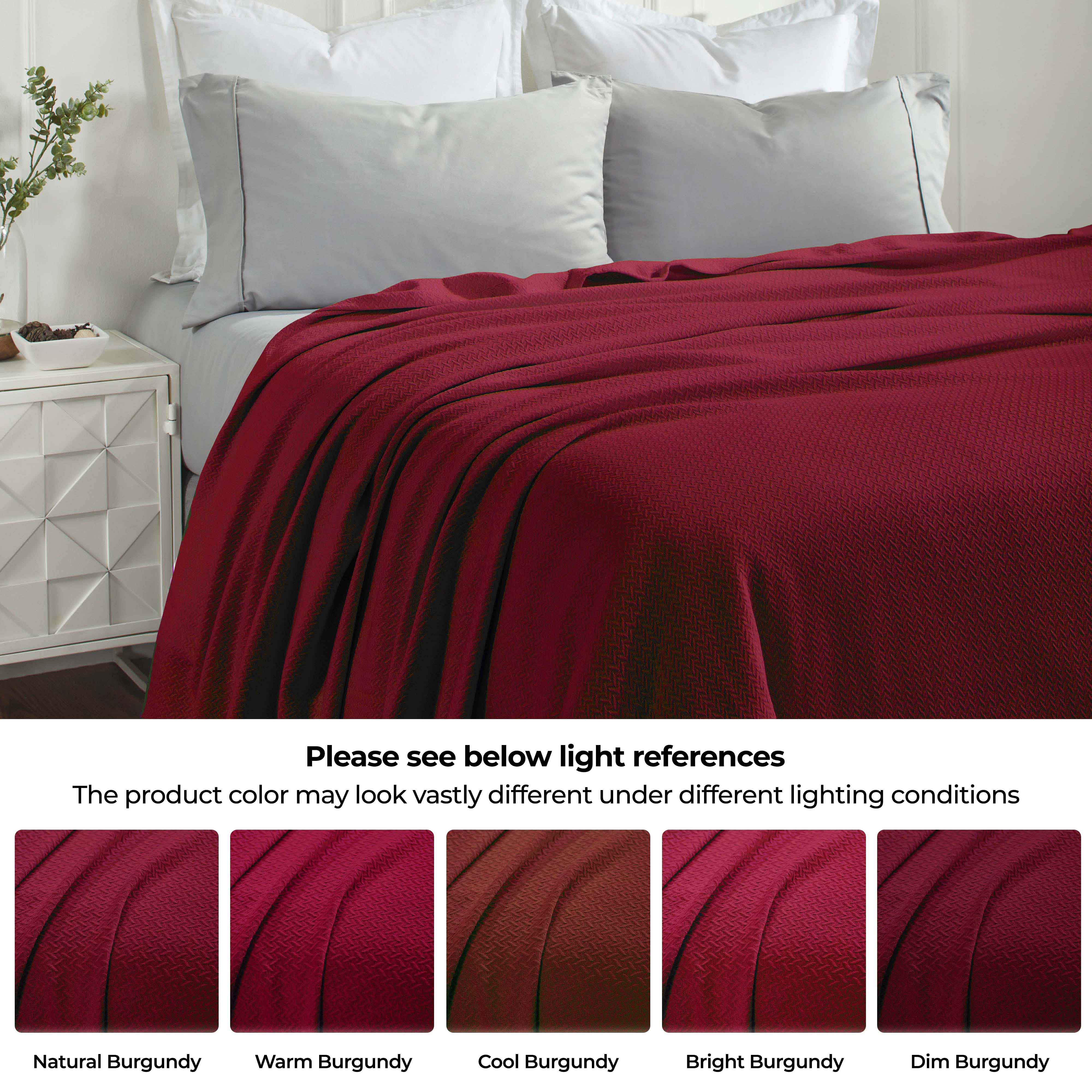 Premium Nobel Cotton Textured Chevron Lightweight Woven Blanket - Soft & Breathable Throw for Sofa, Bed, or Outdoor Picnics - Cozy Home Decor & Travel Companion