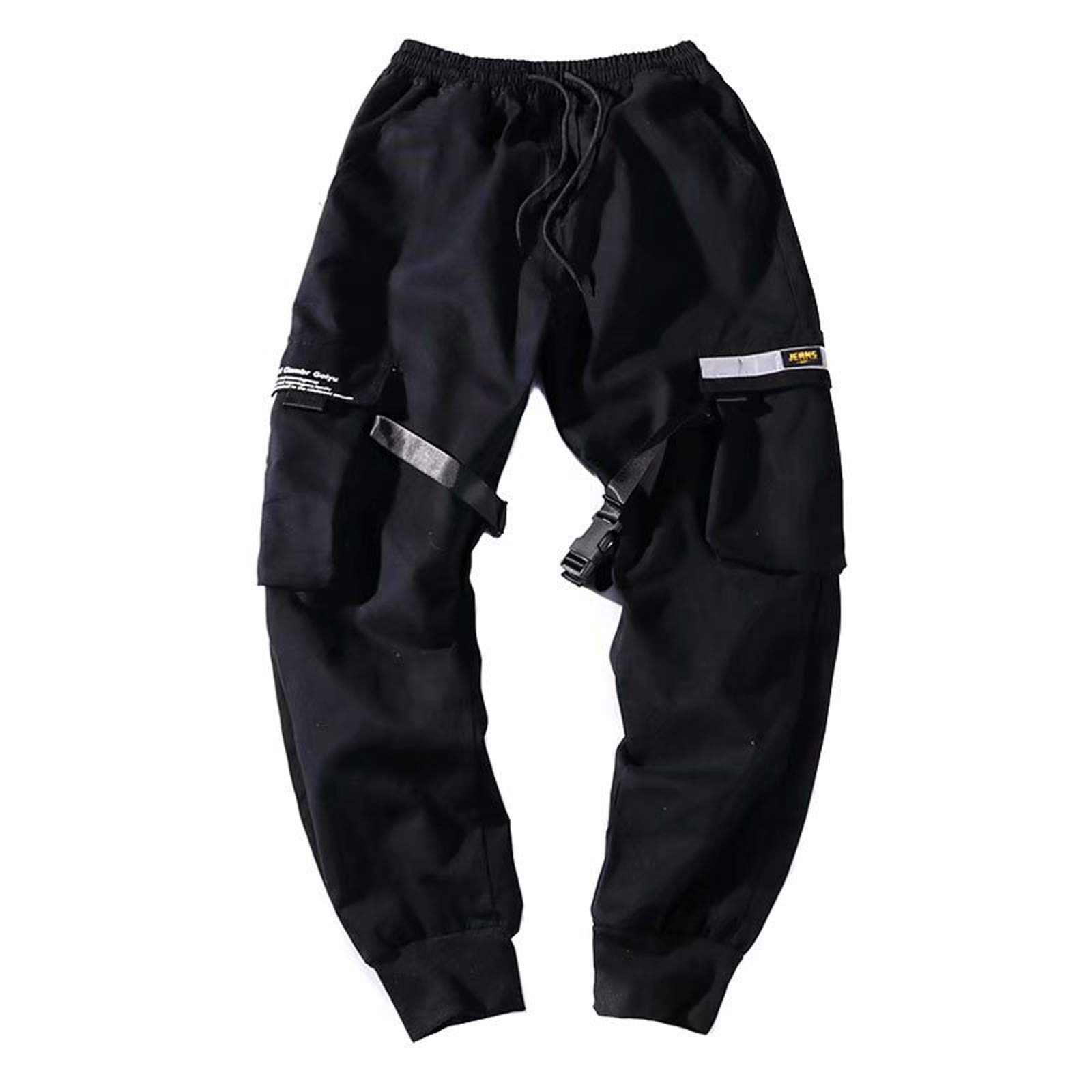 Men's Slim Fit Summer Work Pants - Solid Color Casual Suspenders Button Chinos for Office & Outdoor Activities | Comfortable Press Pants for Business, Travel & Daily Wear