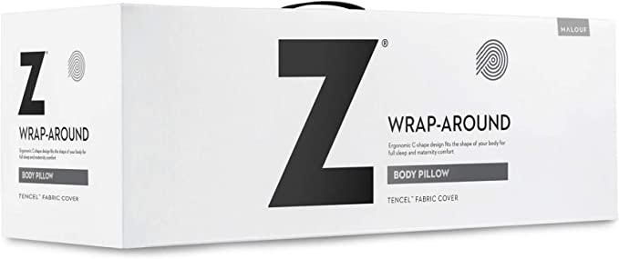 Malouf Wrap Around Pillow - Comfortable and Supportive Body Pillow for Side Sleepers, Pregnancy, and Back Pain Relief - Perfect for Bed, Couch, and Travel Use