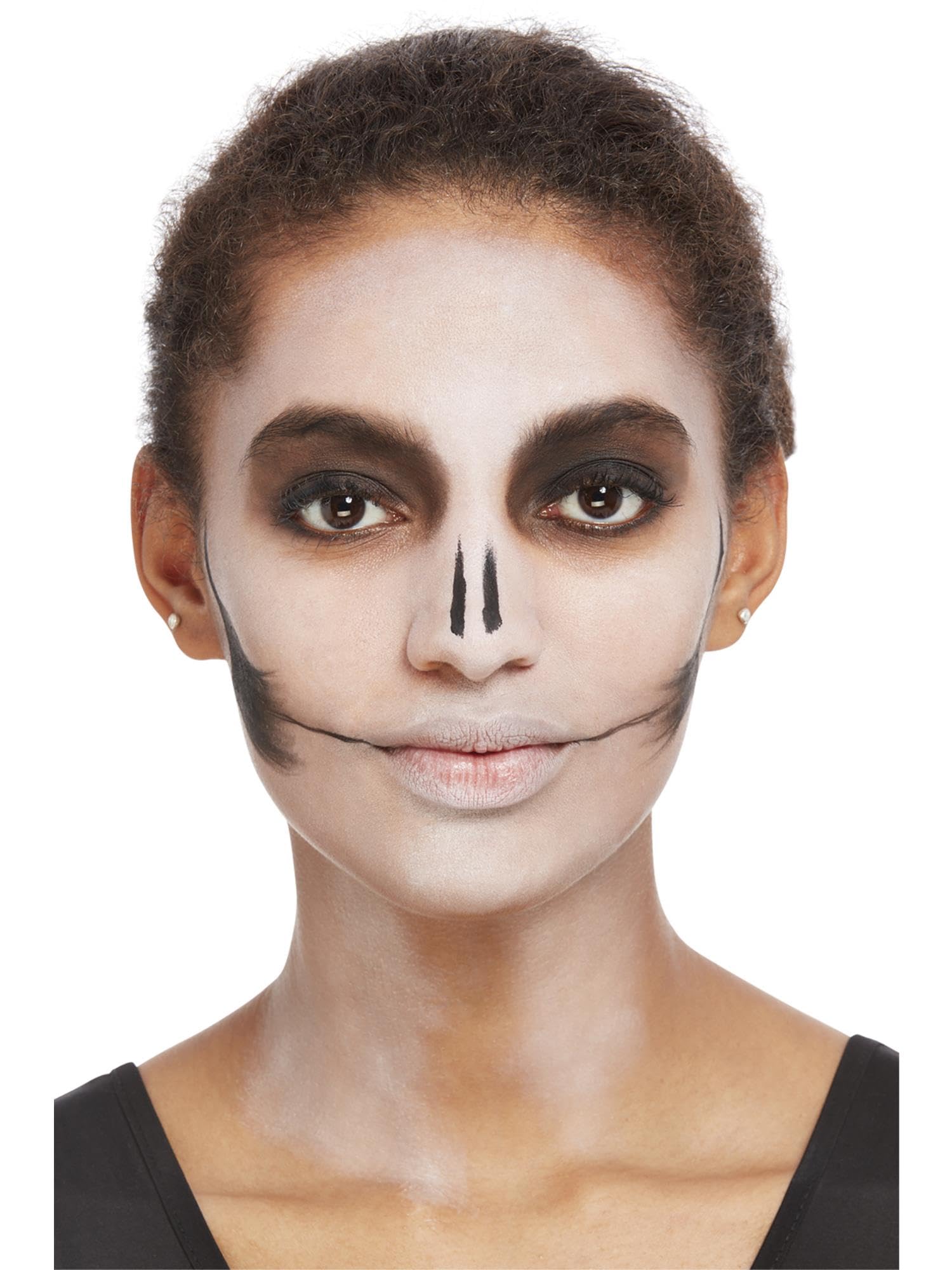 Smiffys Professional Makeup FX Kit - Bright Day of the Dead (DOTD) Halloween Costume Makeup Set for Face Painting, Cosplay, and Special Effects