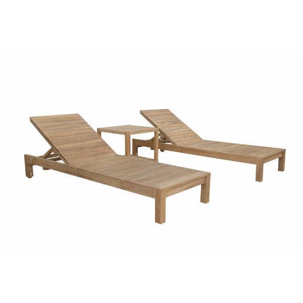 South Bay Glenmore 3-Piece Outdoor Patio Lounger Set - Waterproof Wicker Furniture for Poolside, Garden, Backyard Relaxation