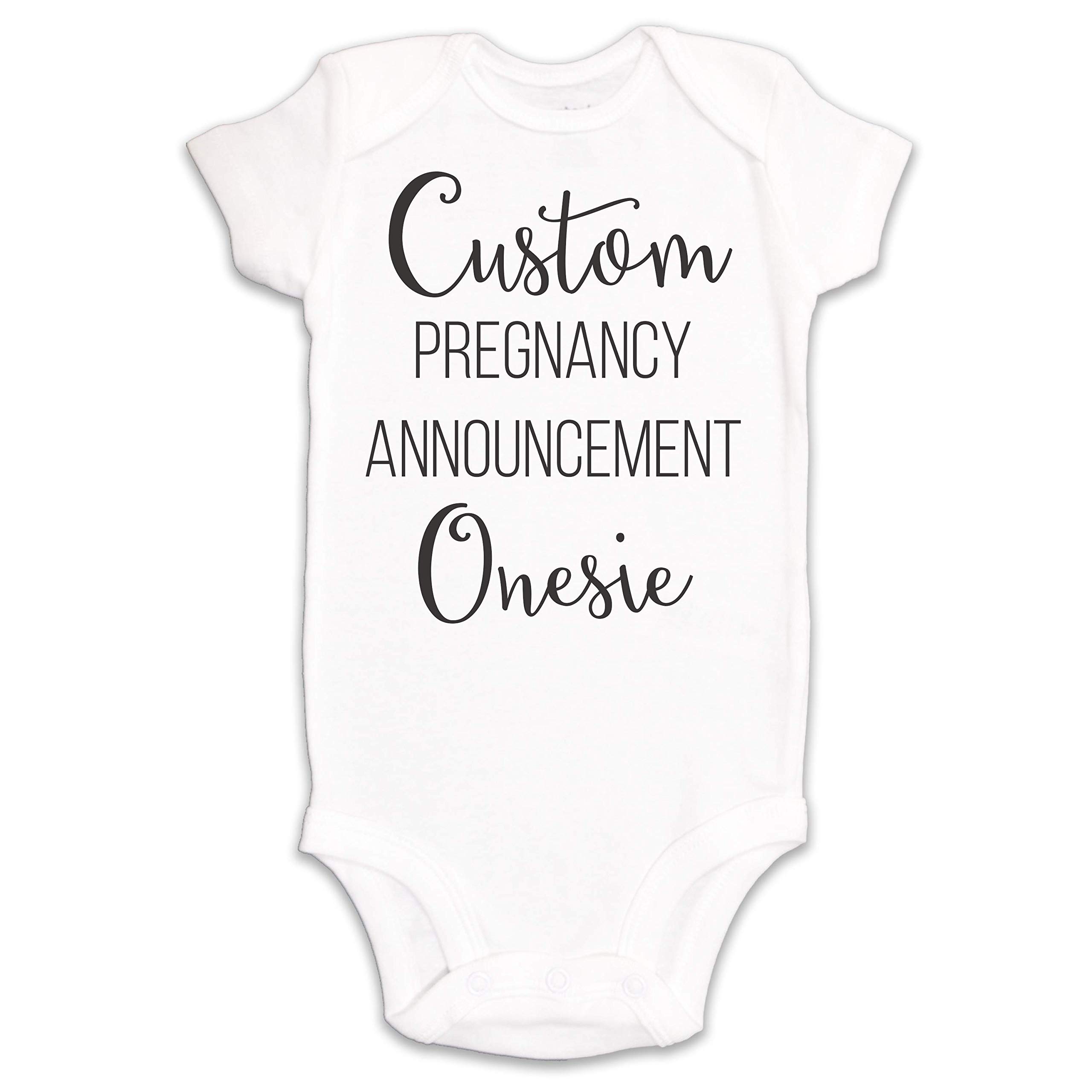 Custom Pregnancy Announcement Onesie | Personalized Baby Reveal Bodysuit & Romper for Newborns – Perfect for Gender Reveal Parties, Maternity Photos & First Baby Outfits